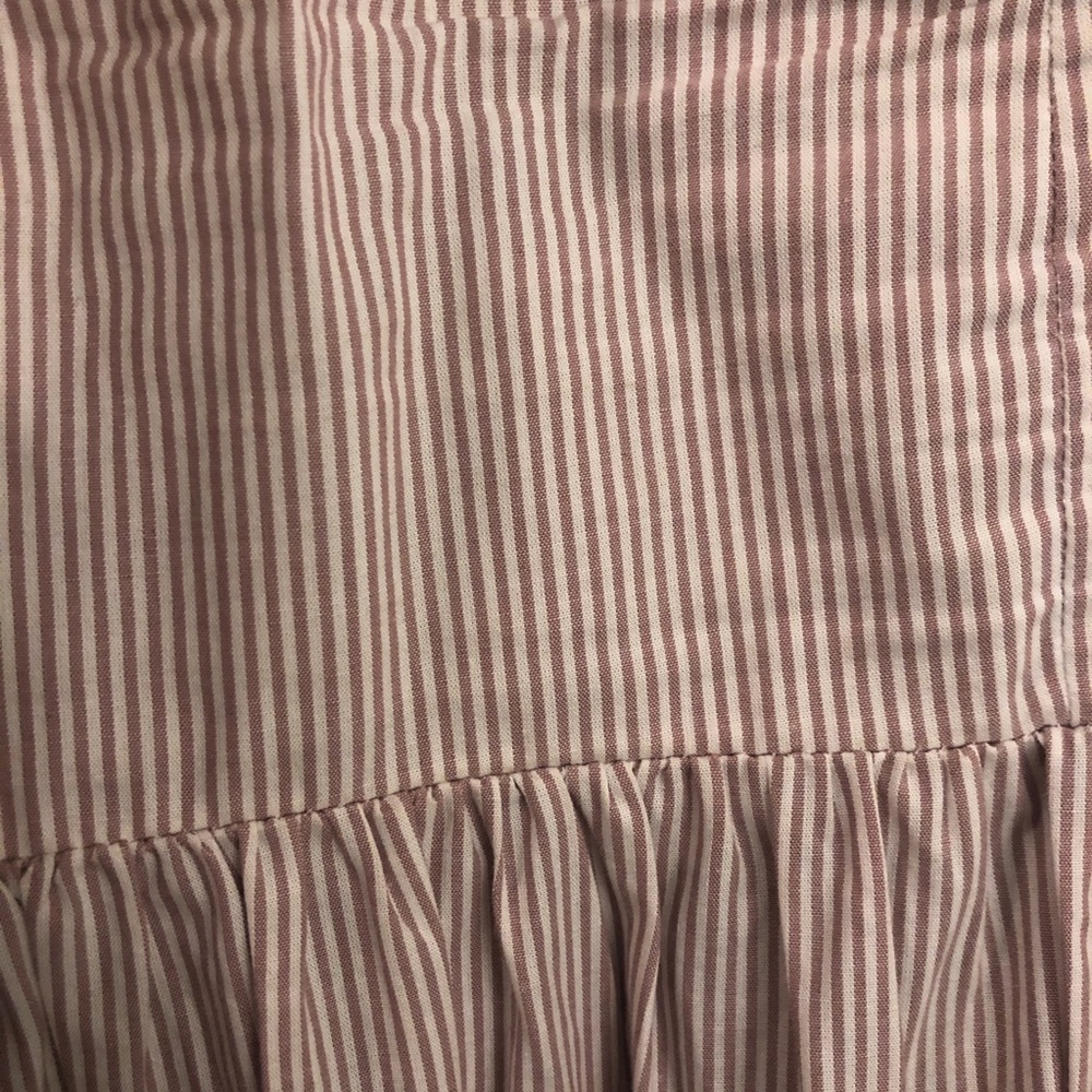 H&M Pinstripe A-Line Dress w/Bow Detail [Size: L] - Picture 5 of 5